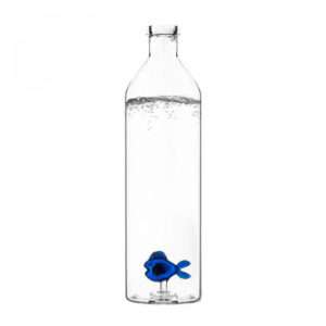Regalo Bottiglia `Blue Fish` in pyrex