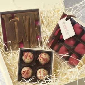 Idea regalo Cioccolata Amore – Scultura Dorata Love