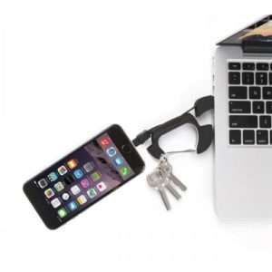 Idea regalo Moschettone Nomad  con cavo di ricarica – Lightning (Apple) a 34 €
