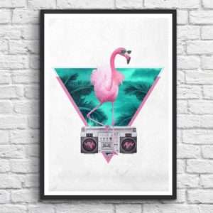 Idea regalo Poster Flamingo di Robert Farkas