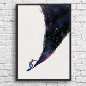 Idea regalo Poster Surfing The Universe di Robert Farkas