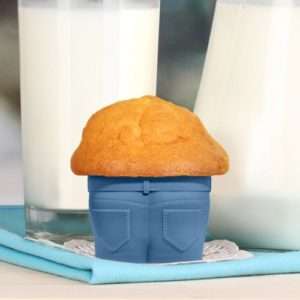 Idea regalo Stampi per Muffin in Jeans  set da 4