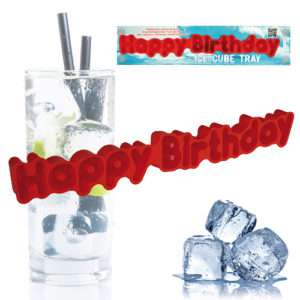Idea regalo Eiswürfelform Happy Birthday