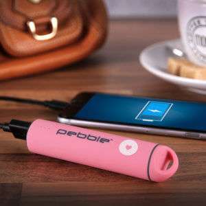 Idea regalo Caricabatterie Portatile Veho Pebble Pink Power Bank