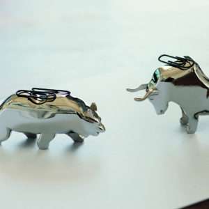 Idea regalo Porta graffette magnetici: Bull & Bear