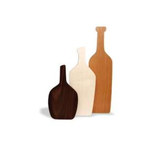 Idea regalo Set di vassoi in legno Bottiglia di vino
