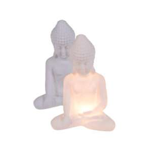 Idea regalo Buddha decorativo seduto in poliresina