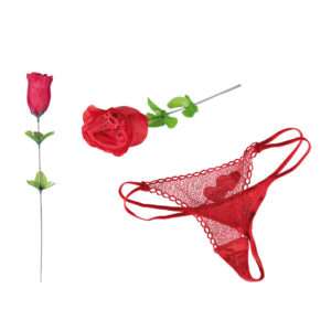 Idea regalo Rosa con tanga – Romantica e sexy!
