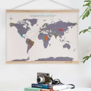 Idea regalo Mappa del mondo al punto croce