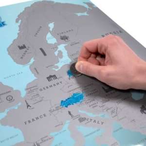Regalo Mappa dell`Europa da grattare