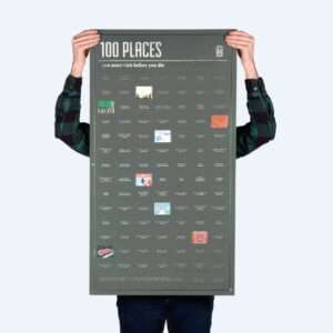 Idea regalo Poster 100 luoghi da visitare